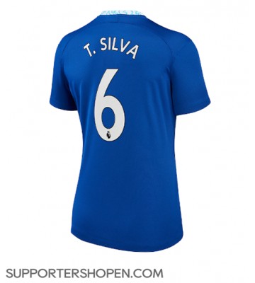 Chelsea Thiago Silva #6 Hemma Matchtröja Dam 2022-23 Kortärmad